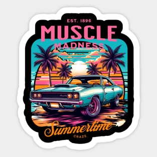 Muscle Madness Sticker